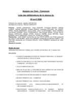 compte-rendu conseil du 20 avril 2026