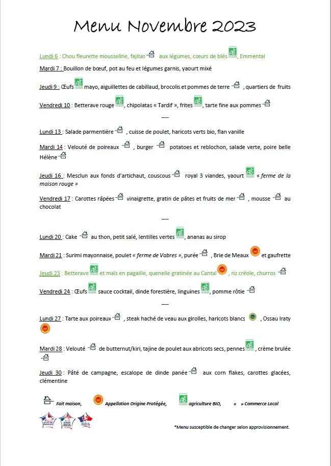 23.11 menu nov